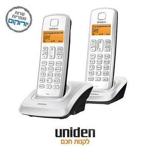 טלפון אלחוטי + שלוחה נוספת ‏ 1360-2 Uniden יונידן