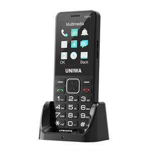 טלפון מקשים למבוגרים דור 4 כולל לחצן מצוקה MIZUKI UNIWA V2000 שנה אחריות