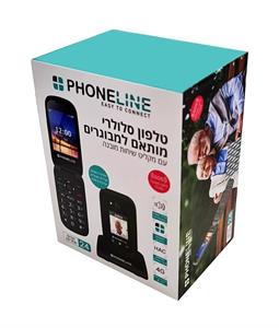 סלולרי למבוגרים דור 4 - Phoneline F33 -  לחצן SOS ותחנת עגינה לטעינה - 