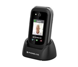 טלפון סלולרי למבוגרים דור 4 - Phoneline F33 - עם לחצן SOS ותחנת עגינה לטעינה - אחריות גטסל 24 חודשים
