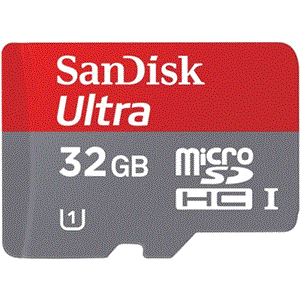 כרטיס זיכרון sandisk ultra micro sd 32 